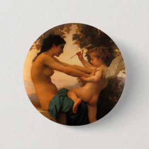 Flickor som försvarar sig mot Cupid av Bouguereau Knapp