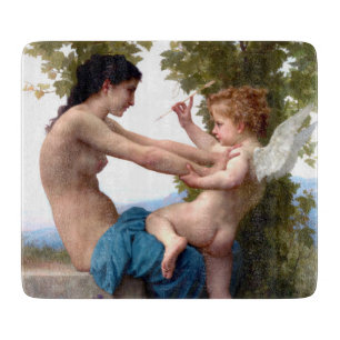 Flickor som försvarar sig mot Eros Cupid Painting