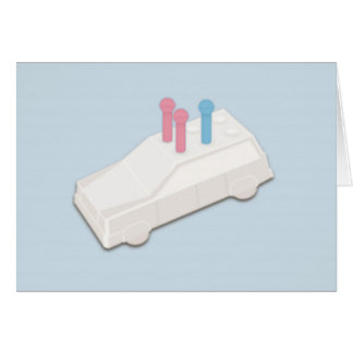 Flickor som förväntar pojken OBS kort