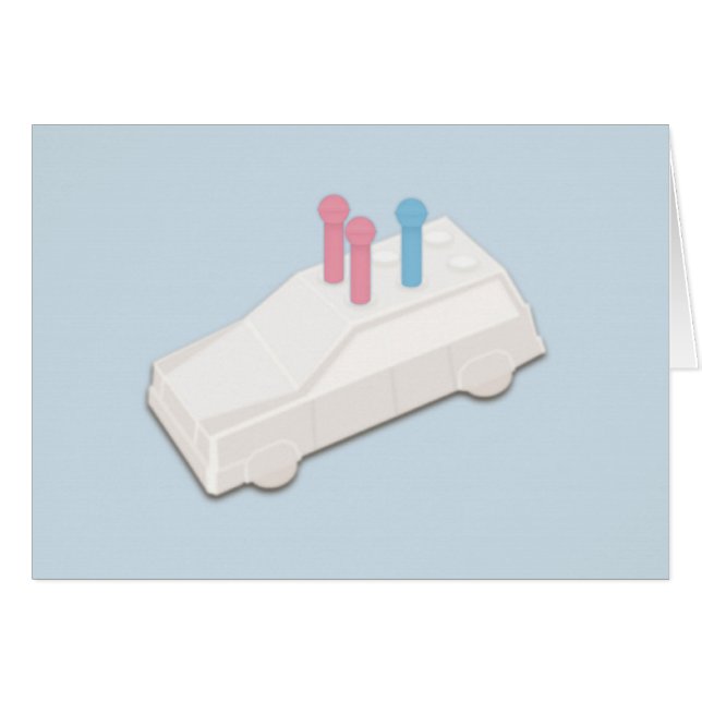 Flickor som förväntar pojken OBS kort (Framsidan Horizontal)