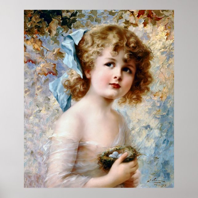 Flickor som håller ett rede poster (Framsidan)