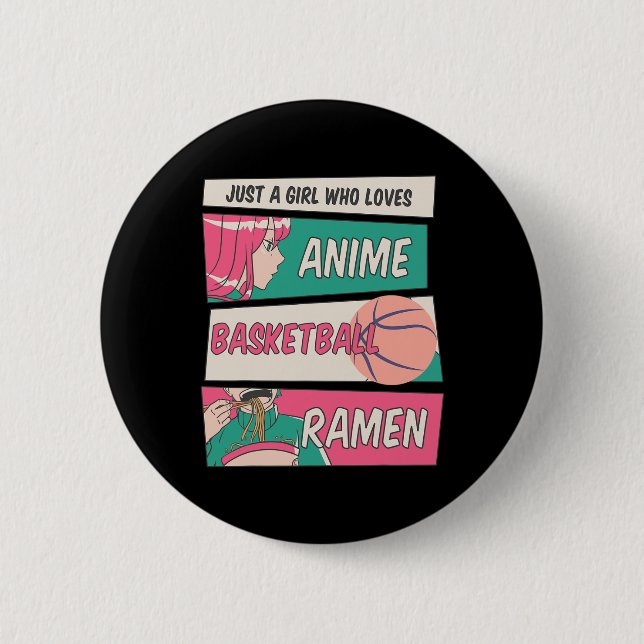 Flickor som Kärlek Anime Basketball och Ramen Kawa Knapp (Framsida)