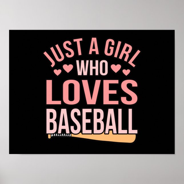 Flickor som Kärlek Baseball Sports Player Älskare  Poster (Framsidan)