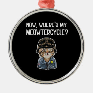Flickor som Kärlek ger gåva till motorcykel Älskar Julgransprydnad Metall