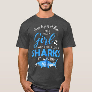Flickor som Kärlek Sharks Girls Shark Gift Shark N T Shirt