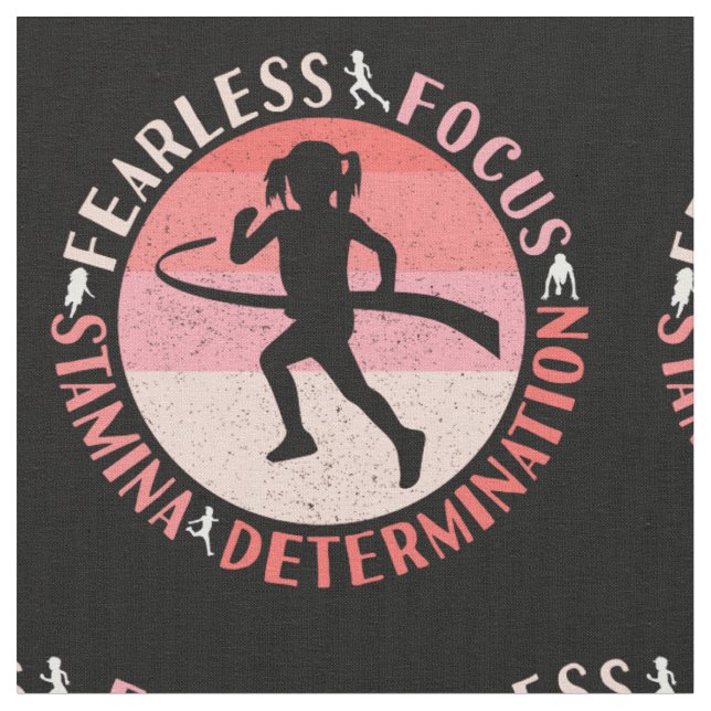 Flickor som kör mentet - Focus Fearless-Springer Tyg (Närbild)