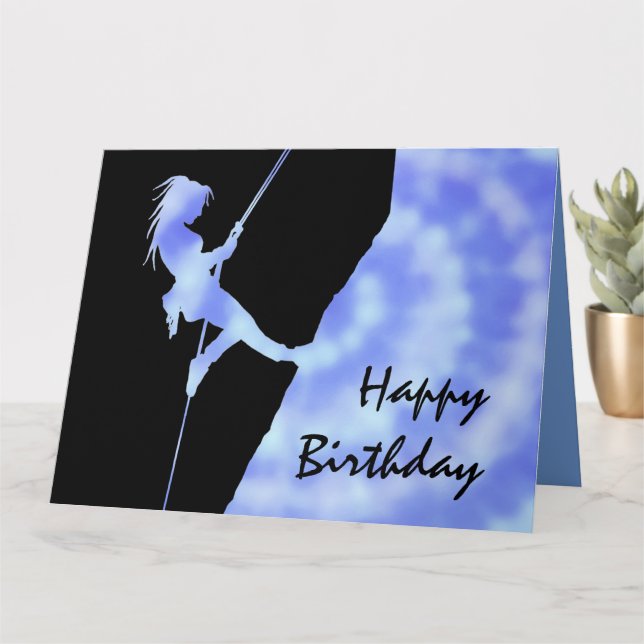 Flickor som lämnar klimat- och klimatet Birthday C Kort (Liten växt)