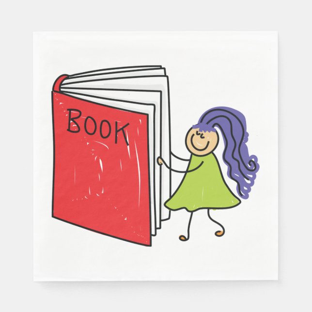 Flickor som läser Pappra blöjor från Bok Pappersservett (Framsidan)