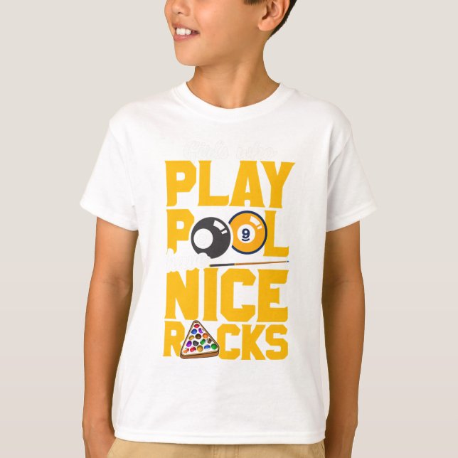 Flickor som spelar Bassäng har fina rack... T Shirt (Framsida)