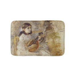 Flickor som spelar mandolin (av Berthe Morisot) Badrumsmatta