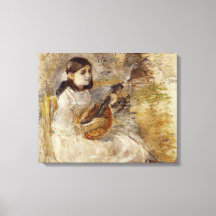 Flickor som spelar mandolin (av Berthe Morisot)