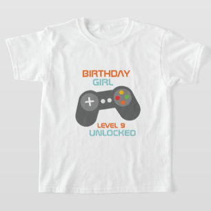 Flickor-spel från födelsedagen, temat Party T Shirt