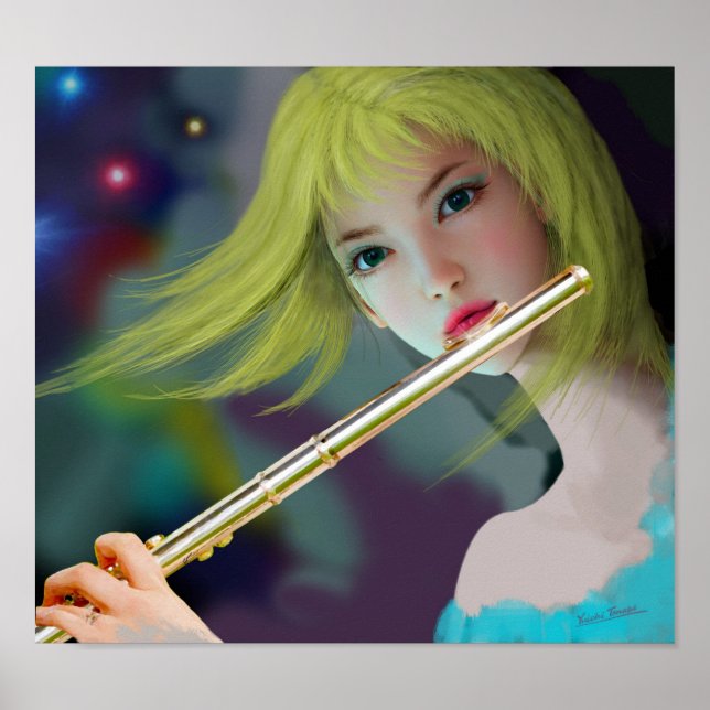 Flickor spelar Flute 2 Poster (Framsidan)