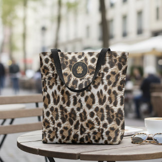 Flickor Springar Vilt Safari Vit Leopard ID1157 Tygkasse