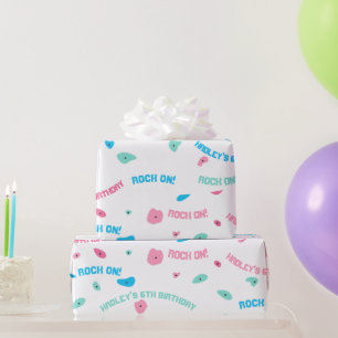Flickor Sten på klätterväggen Pappra Presentpapper