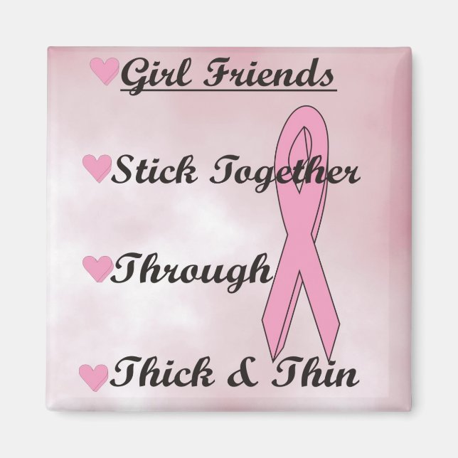 Flickor sticker ihop magnet (Framsidan)