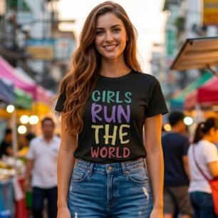 Flickor styr världen Feministisk T Shirt