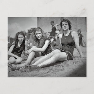 Flickor Sunbad, 1920-talets Vintage Vykort