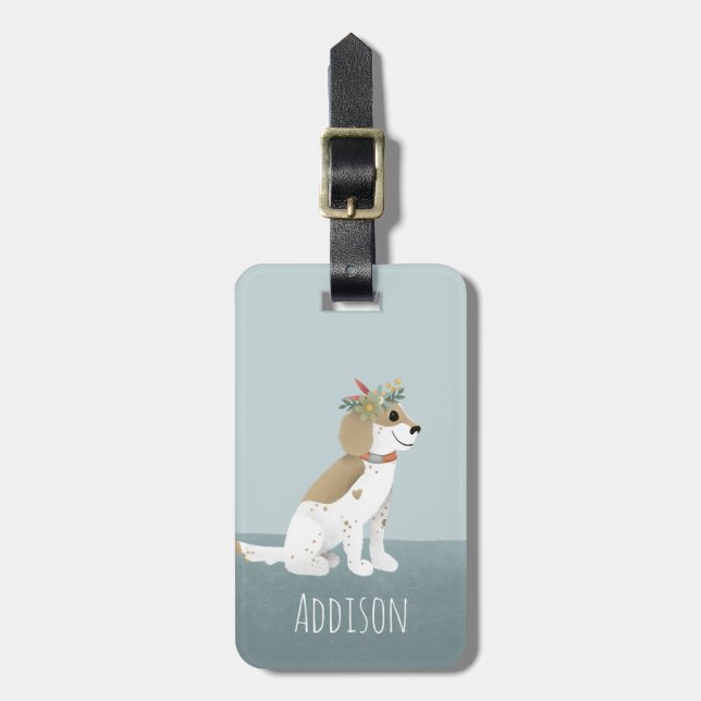 Flickor, Tecknader för kvalster Bagagebricka (Vertikal Framsida)