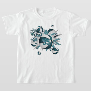 Flickor, tekornstjärnor för sport t shirt