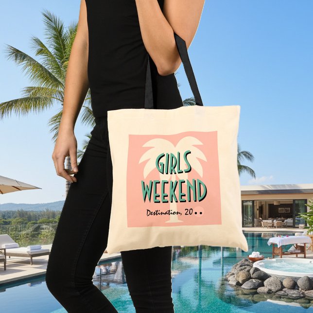 Flickor tillbringar veckoslutet toto hänger lös tygkasse (girls weekend tote bag)
