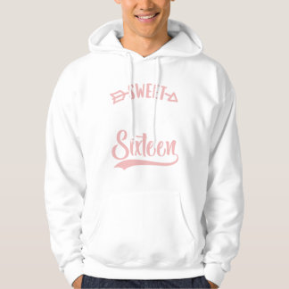 Flickor Tonåring Cute Sweet sixteen Sweet 16 födel Hoodie