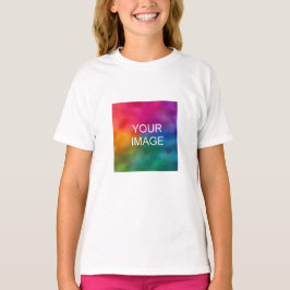 Flickor TShirts Lägg till bild fram- och baksida