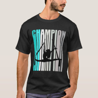 Flickor Turkos Aerialist Mästare Air Yoga Dans T Shirt