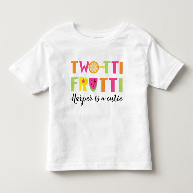 Flickor Two-tii Frutti T-shirt (Framsida)
