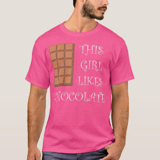 Flickor tycker om chokladkosnötäta sötsaker t shirt