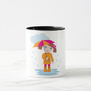 Flickor under paraplyet Mugg
