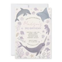 Flickor under Sea Födelsedagsfest