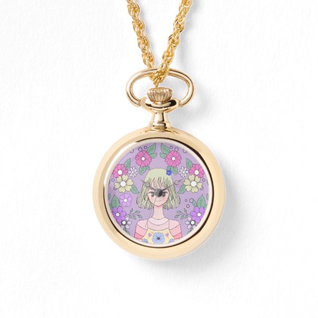 Flickor vaktade från dig på Hanas samling Armbandsur (Framsida)