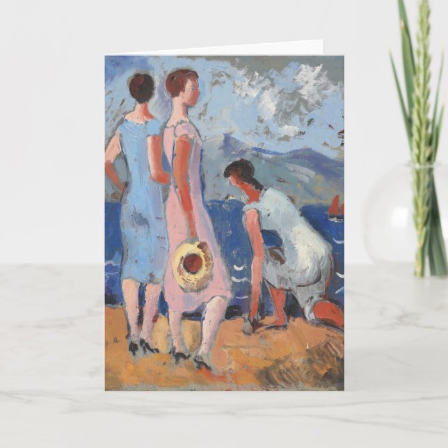 Flickor vid havet | Christopher Wood Kort (Framsida)