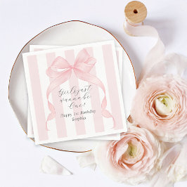 Flickor vill bara bli en första födelsedag pappersservett