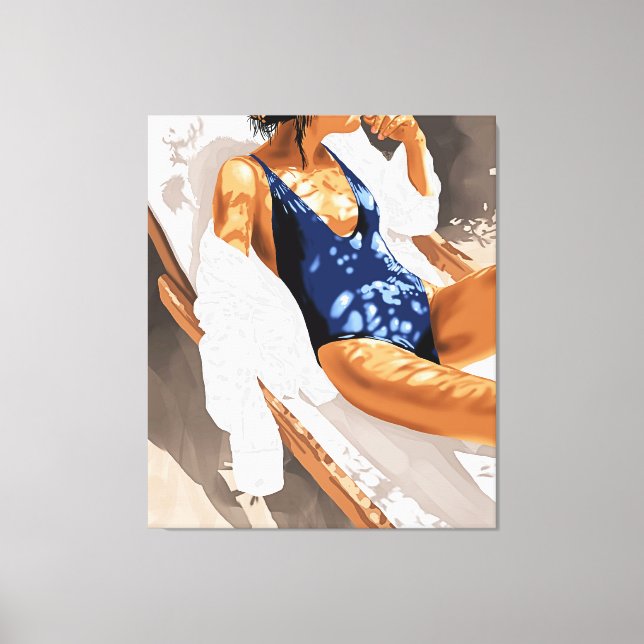 Flickor vill bara ha målning i Sol Canvastryck (Framsida)