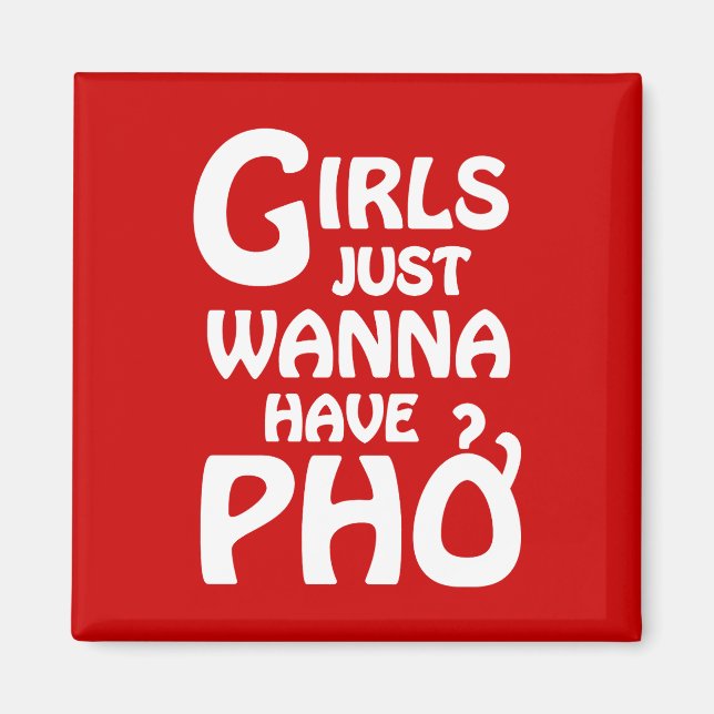 Flickor vill bara ha Phở Magnet (Framsidan)