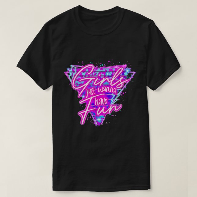 Flickor vill bara ha roligt på Manar Wome T Shirt (Design framsida)