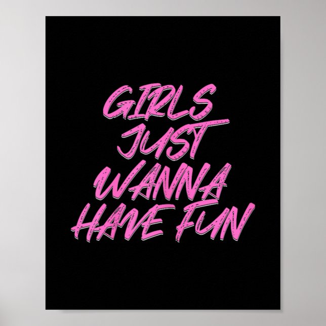 Flickor vill bara ha Roligt Poster (Framsidan)