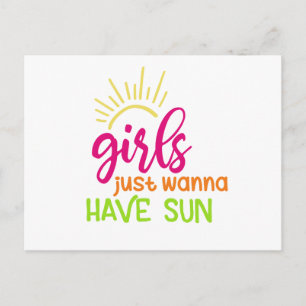 Flickor vill bara ha Sol Vykort