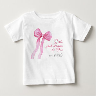 Flickor vill bara vara en första födelsedag Party T Shirt
