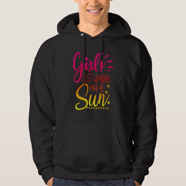 Flickor vill ha Sol-bovaceringsteknik Essentials Hoodie (Framsida)