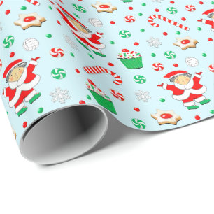 Flickor Volleyball Julfirande Presentpapper