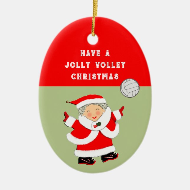 Flickor Volleyball Julsamlarobjekt Julgransprydnad Keramik (Framsidan)