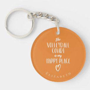 Flickor volleyball min lycklig ställe typografi