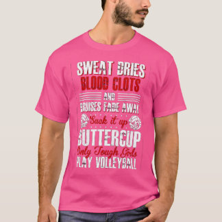 Flickor - volleybollcitat för gruppspelare och trä t shirt