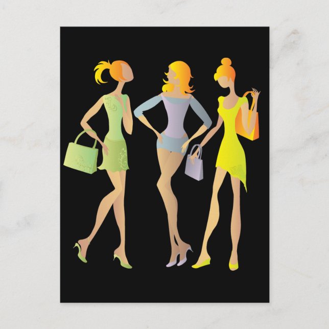 flickor vykort (Framsida)