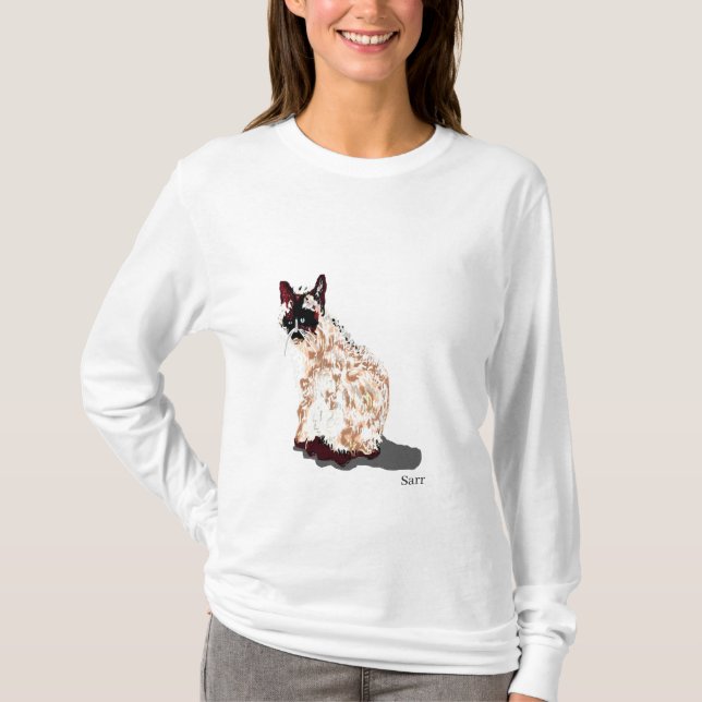 Flickor/Womans Sweat Shirts : Siamese Cat T Shirt (Framsida)