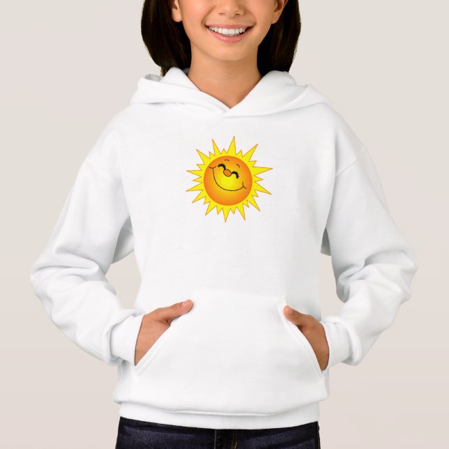 Flickor'Hanes ComfortBlend® Hoodie/Sunshine Tee Shirt (Framsida)