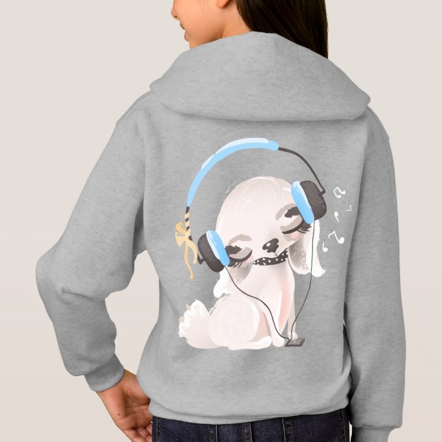 Flickor'Hanes ComfortBlend® Hoodie T Shirt (Baksida)